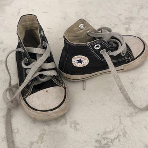Black toddler converse all-star high tops